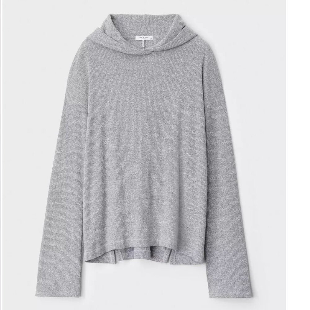NEW rag & bone The Knit Rib Hoodie - Size XS
